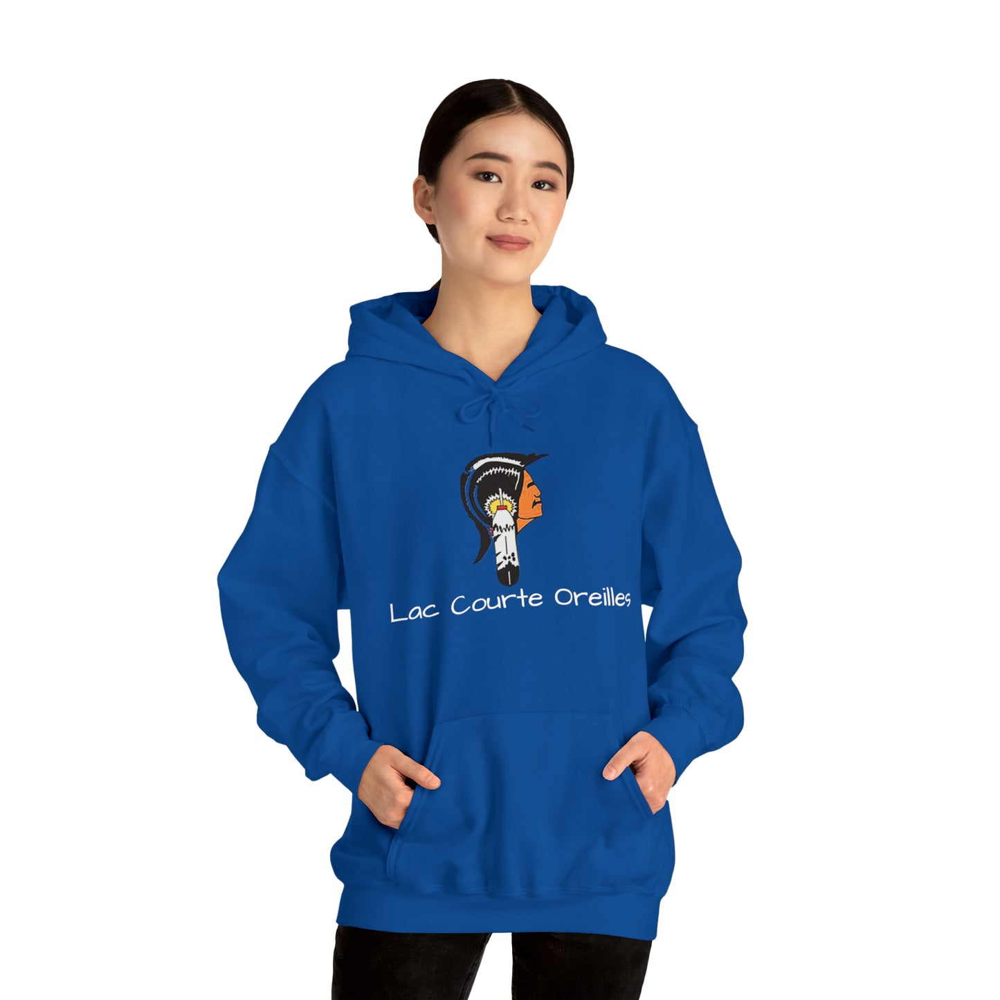 Lac Courte Oreilles logo Hooded Sweatshirt