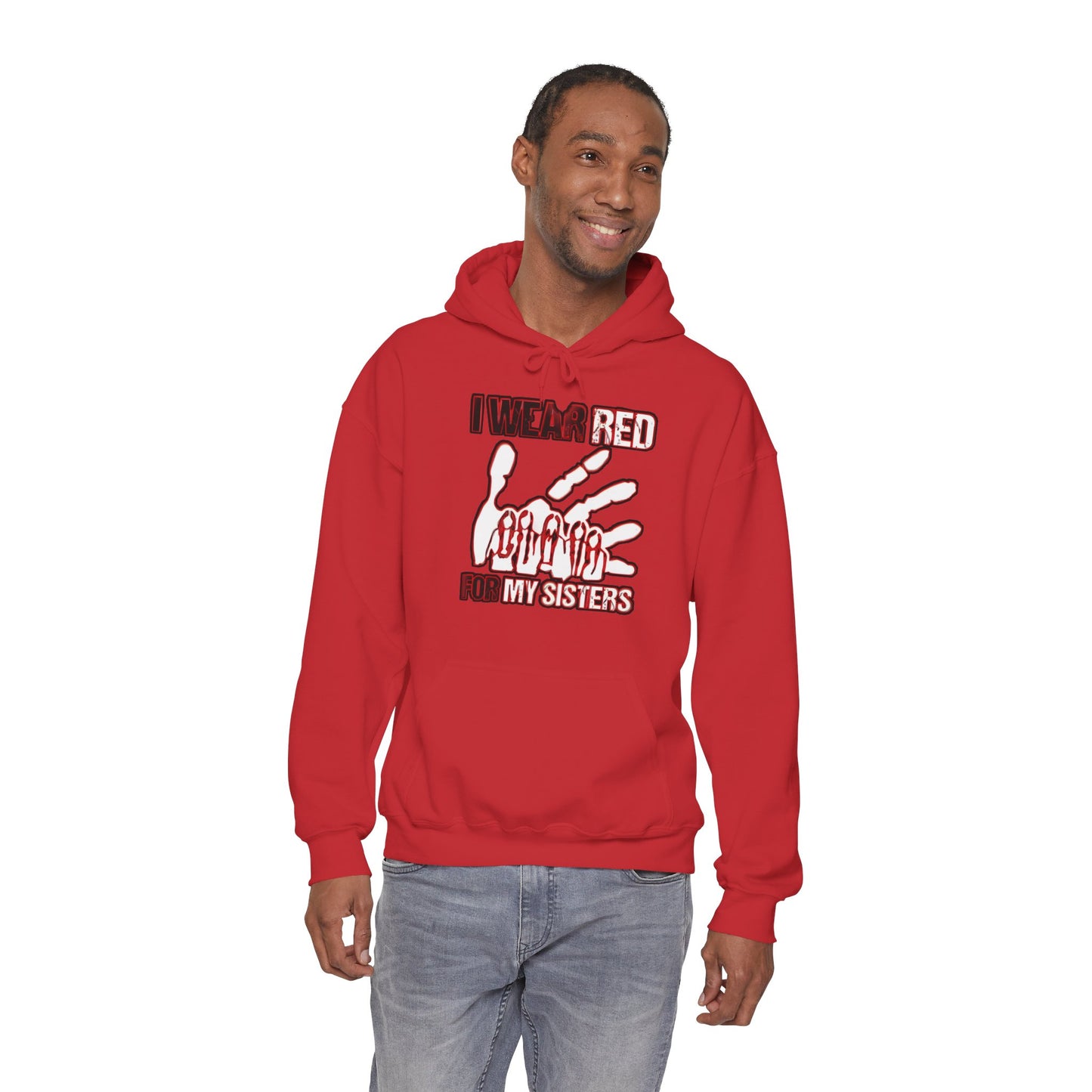 I Wear Red For My Sisters Hoodie – Support Pullover