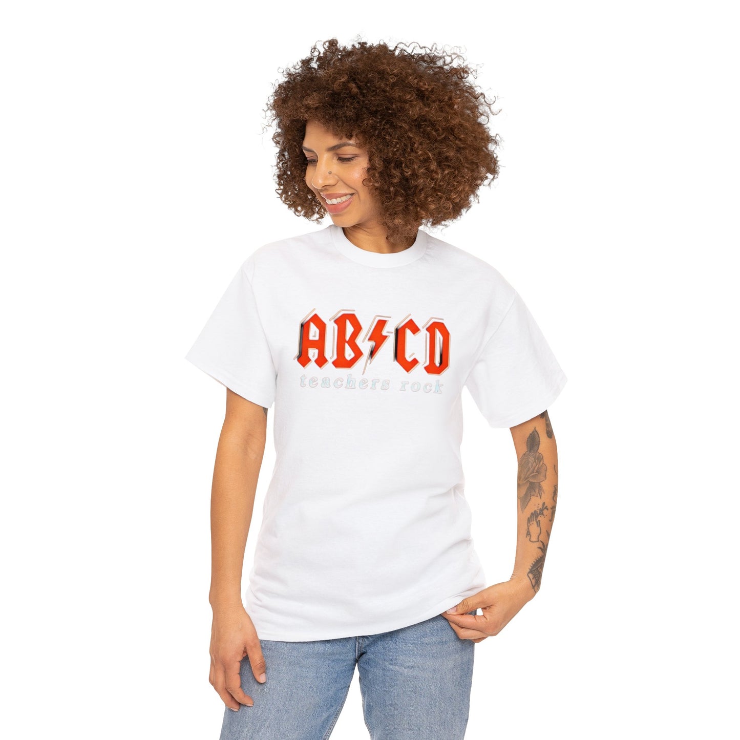 Teachers Rock AB*CD Unisex Heavy Cotton Tee