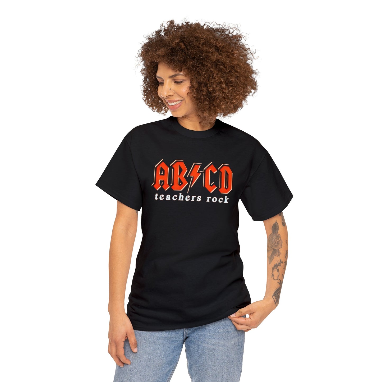 Teachers Rock AB*CD Unisex Heavy Cotton Tee