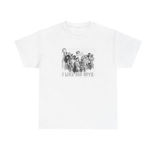 I like bad boys Unisex Heavy Cotton Tee