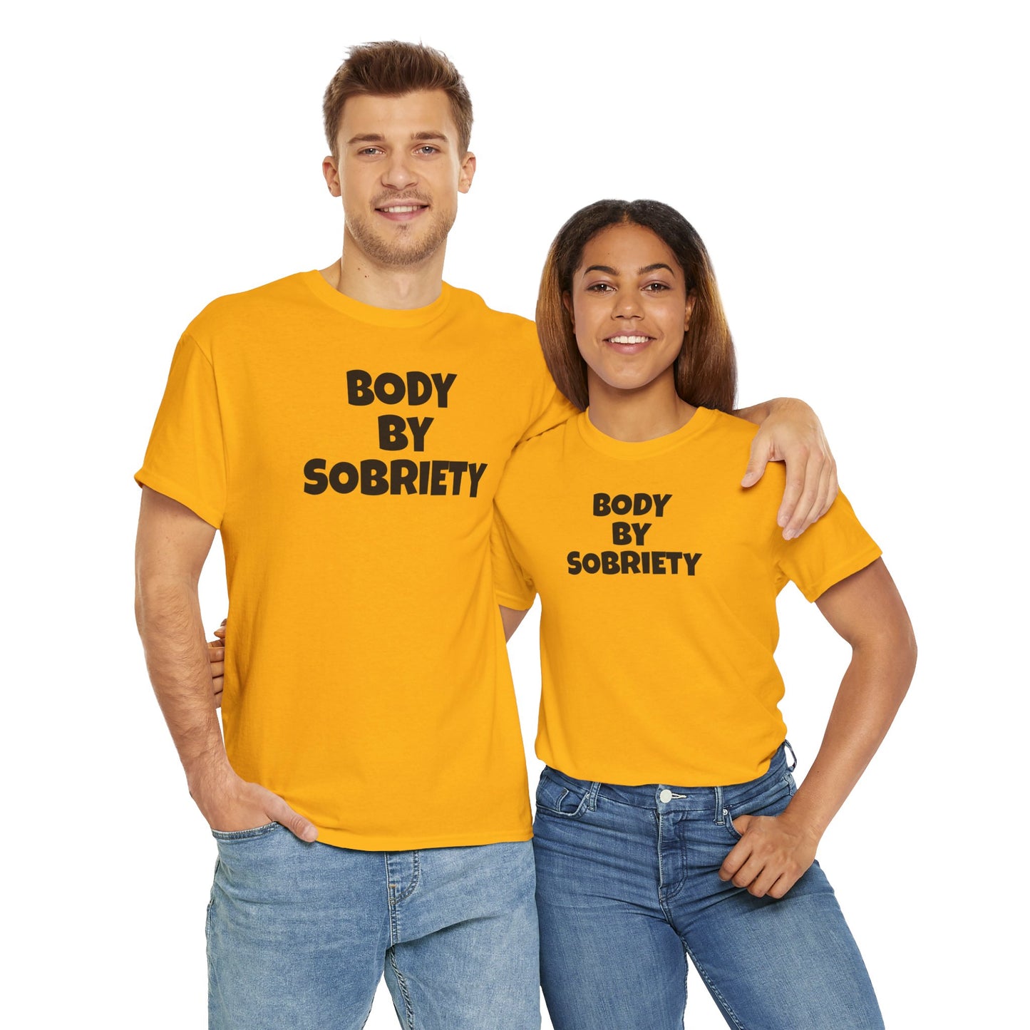 BODY BY SOBRIETY Unisex Heavy Cotton Tee