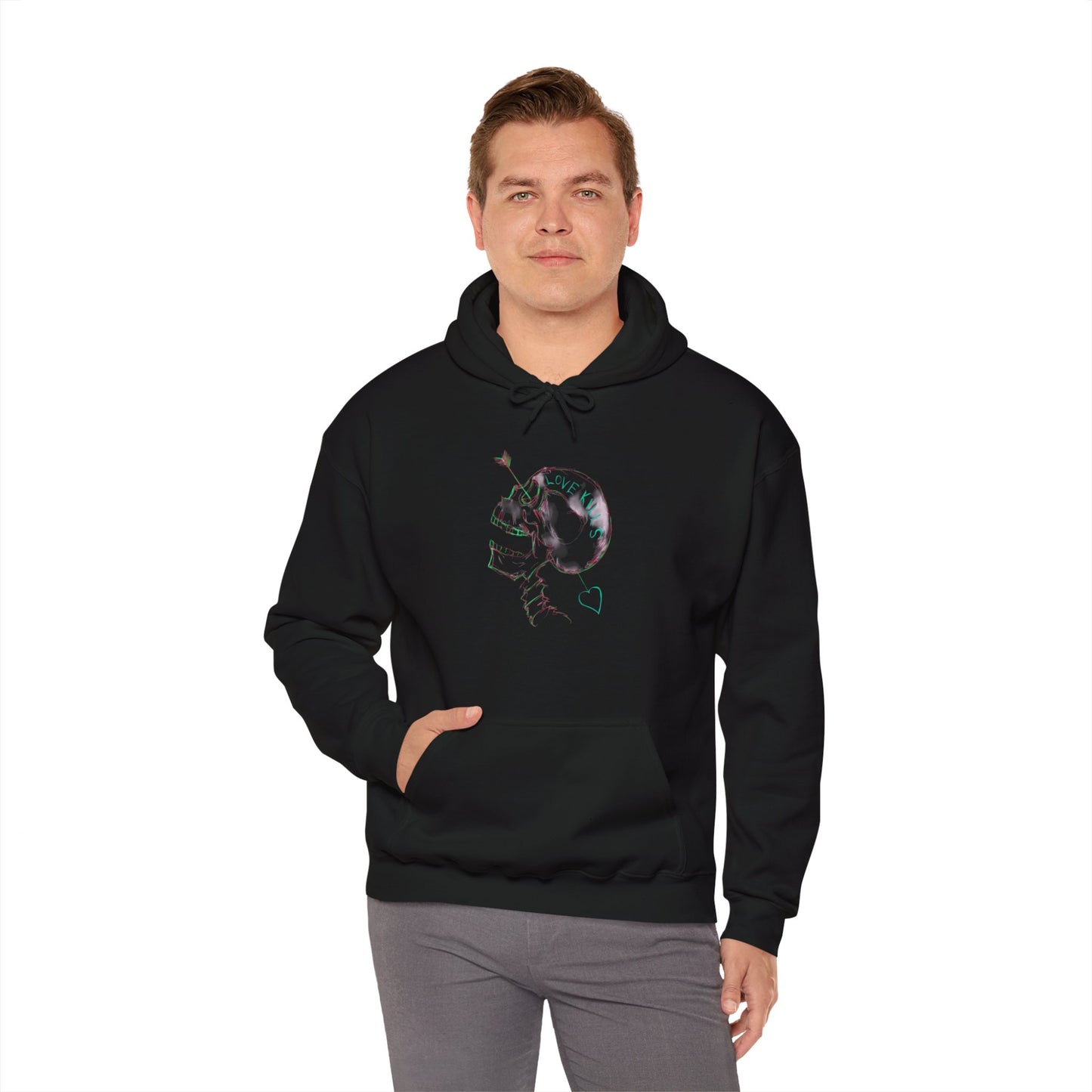 Love Kills Unisex Heavy Blend™ Hooded Sweatshirt