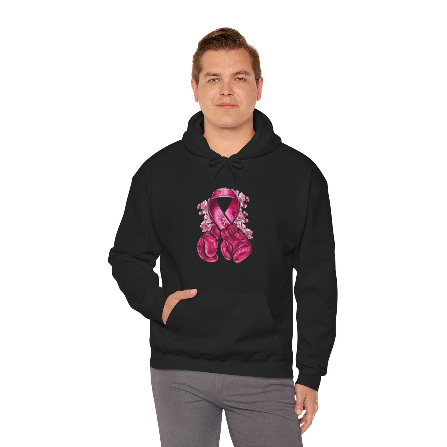 Breast Cancer Awareness, Fighting Hoodie, Cozy Sweatshirt, Supportive Gift, Pink Ribbon, Unisex Pullover, Hopeful Fashion