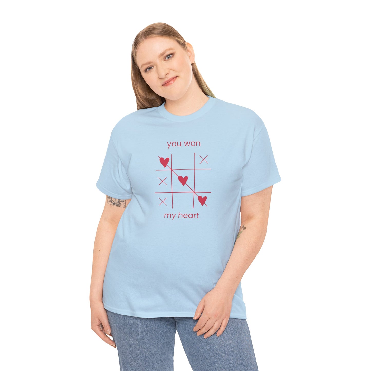 You won my heart Unisex Heavy Cotton Tee