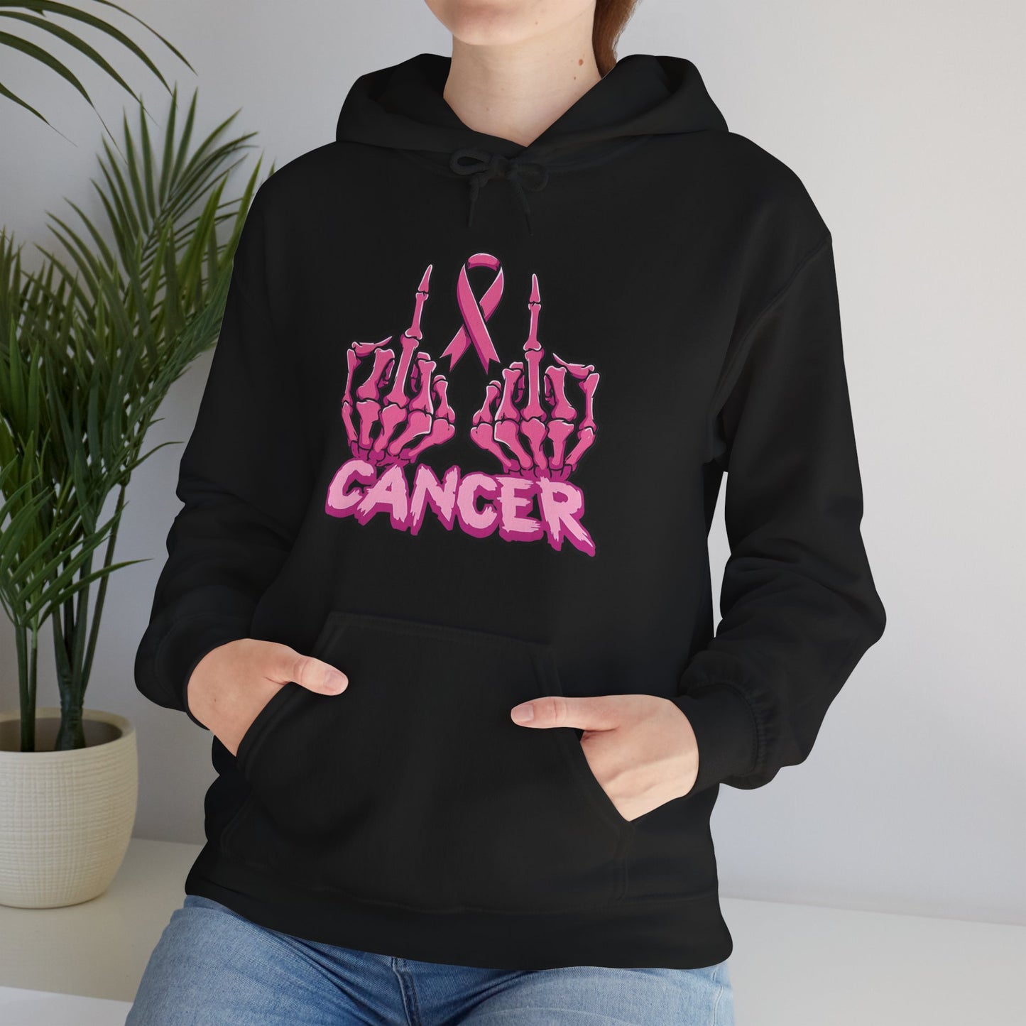 Fk Breast Cancer Hooded Sweatshirt, Supportive Apparel, Gift for Cancer Fighters, Unisex Hoodie, Comfortable & Stylish