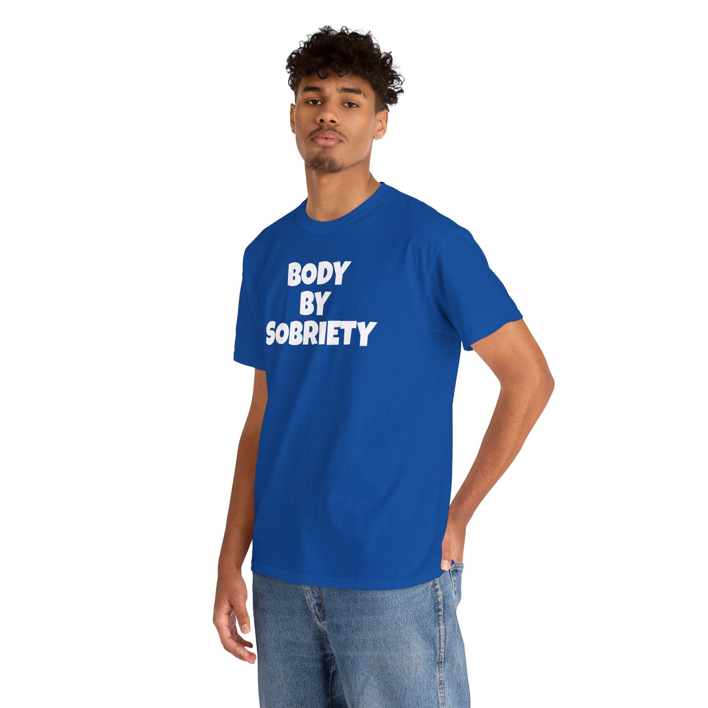 BODY BY SOBRIETY Unisex Heavy Cotton Tee