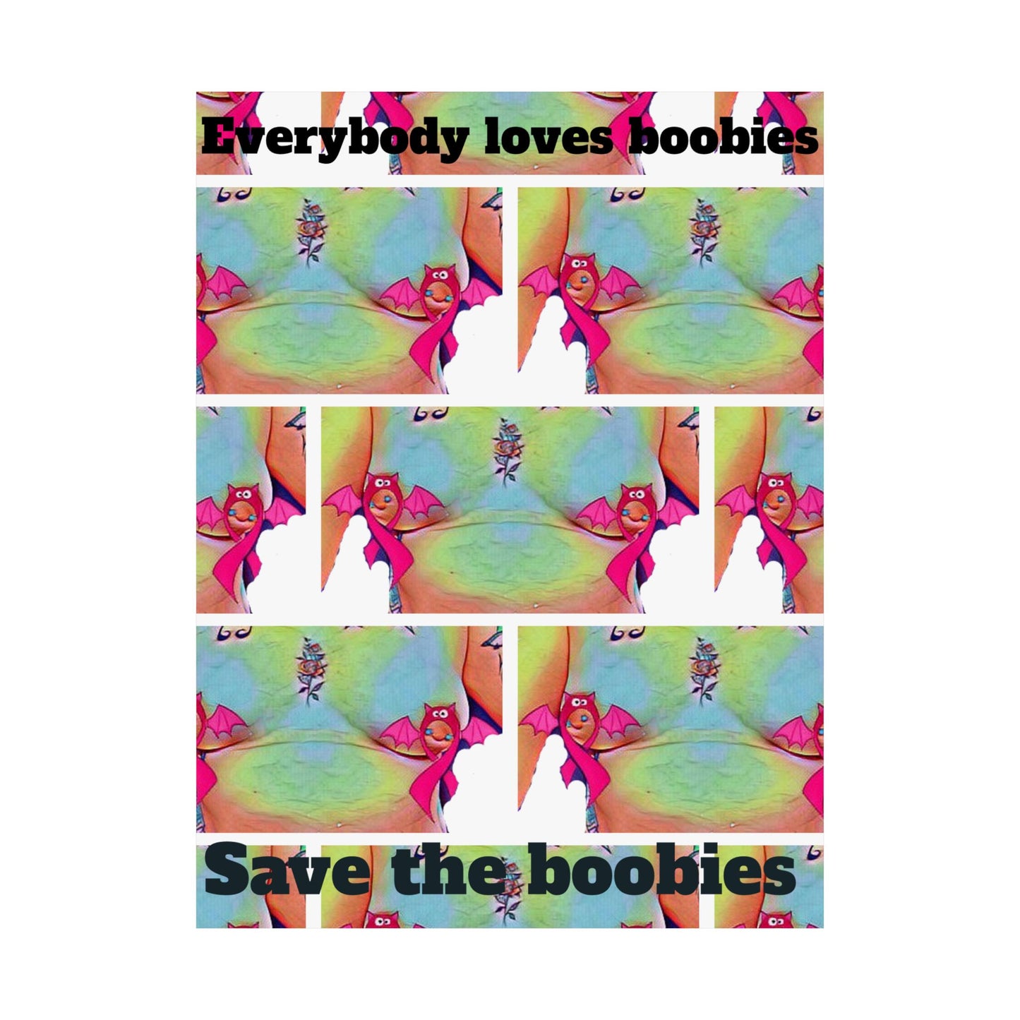 Everybody loves boobies Matte Vertical Posters