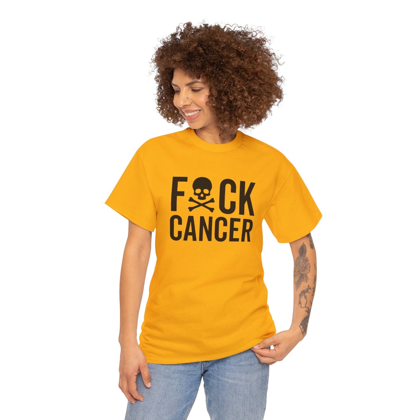 F*ck cancer Unisex Heavy Cotton Tee