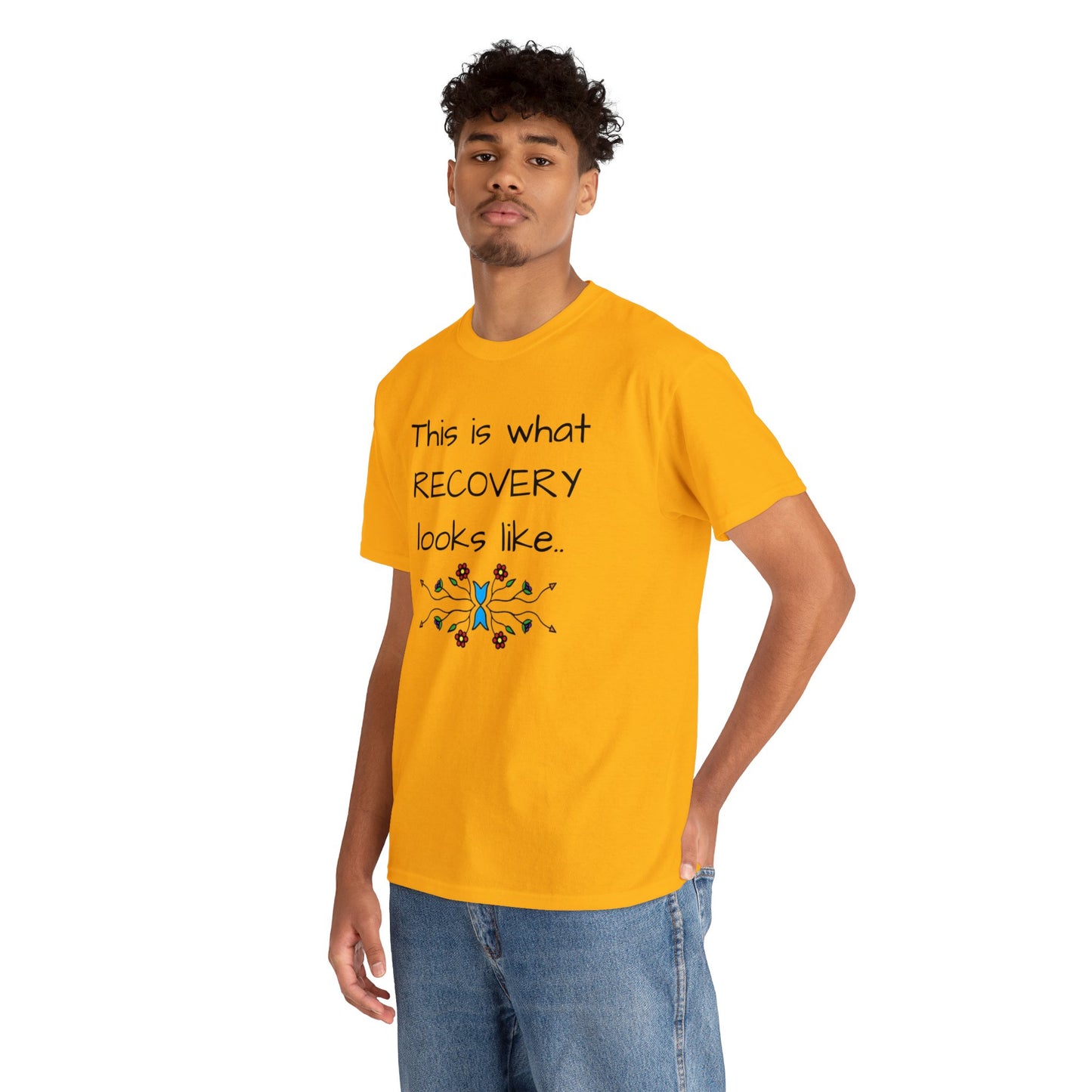 What RECOVERY looks like Unisex Heavy Cotton Tee