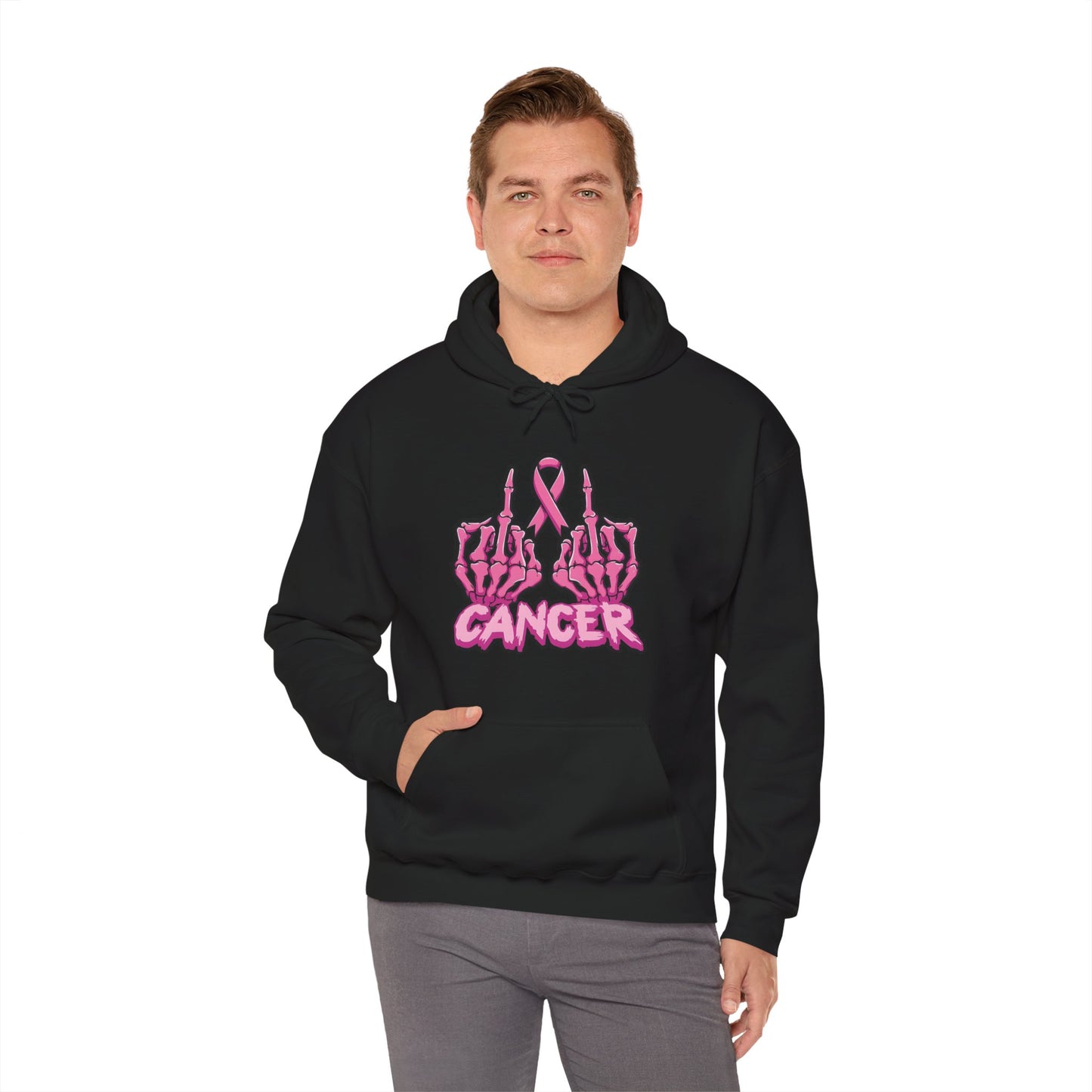 Fk Breast Cancer Hooded Sweatshirt, Supportive Apparel, Gift for Cancer Fighters, Unisex Hoodie, Comfortable & Stylish
