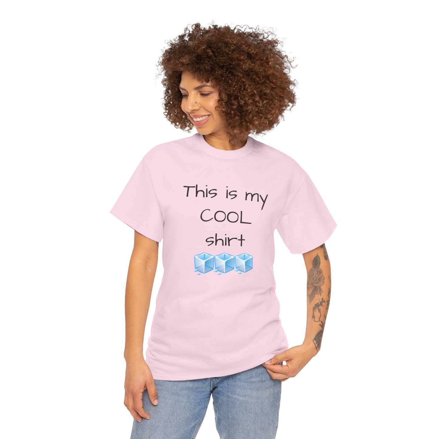 This is my cool shirt Unisex Heavy Cotton Tee by Summer P