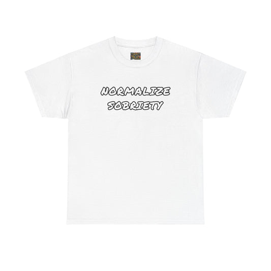 Normalize Sobriety Unisex Heavy Cotton Tee