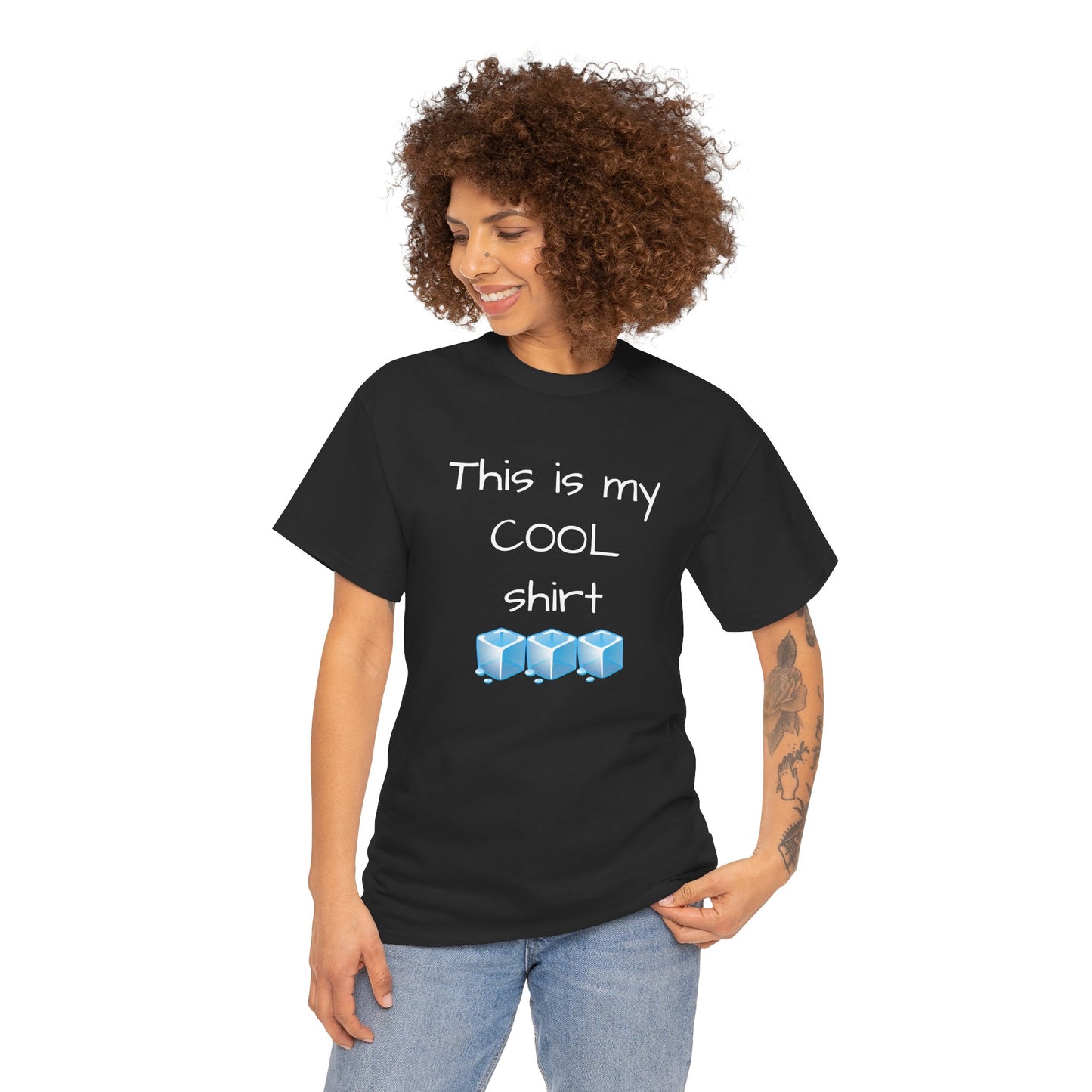 This is my cool shirt Unisex Heavy Cotton Tee by Summer P