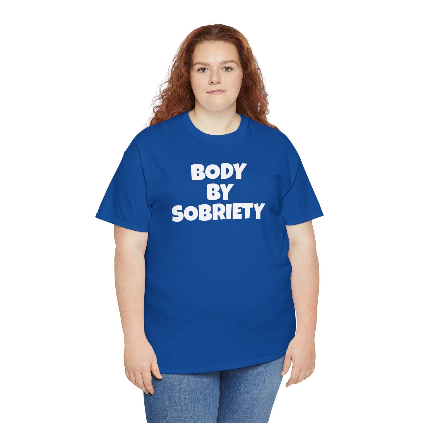 BODY BY SOBRIETY Unisex Heavy Cotton Tee