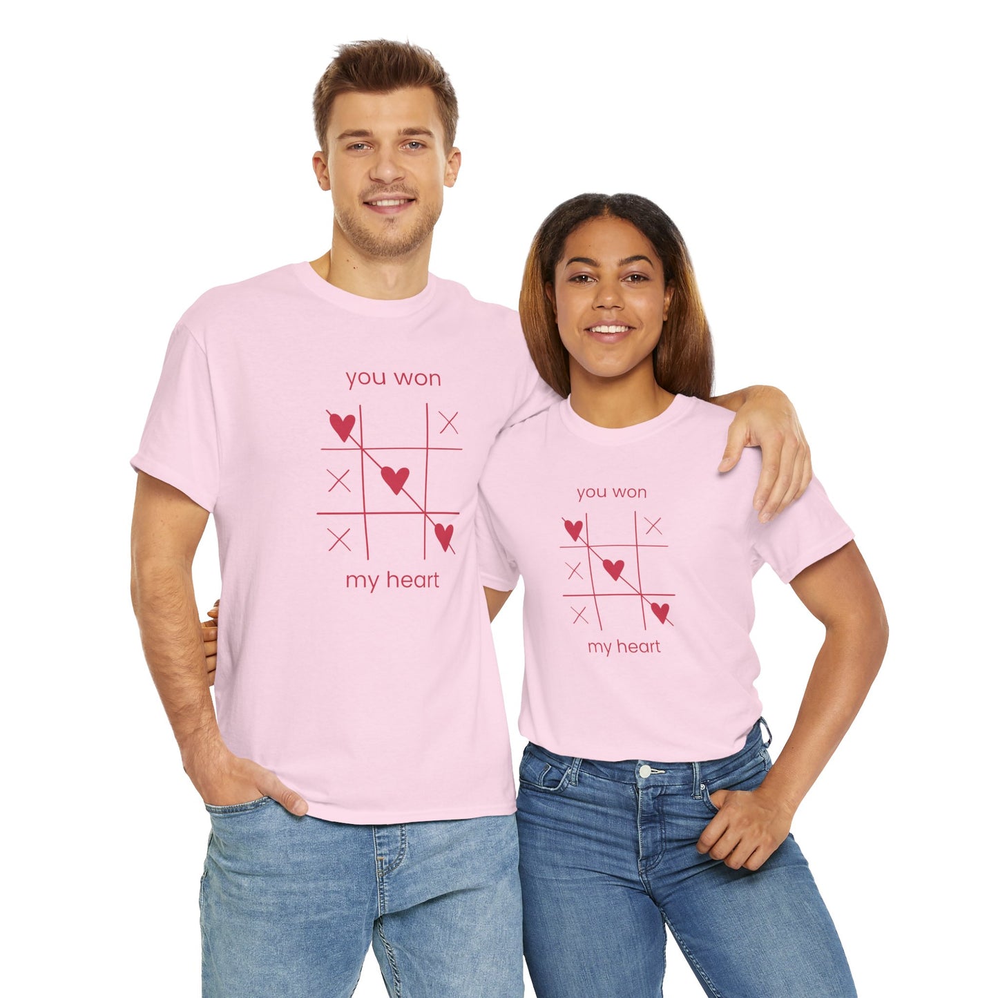 You won my heart Unisex Heavy Cotton Tee