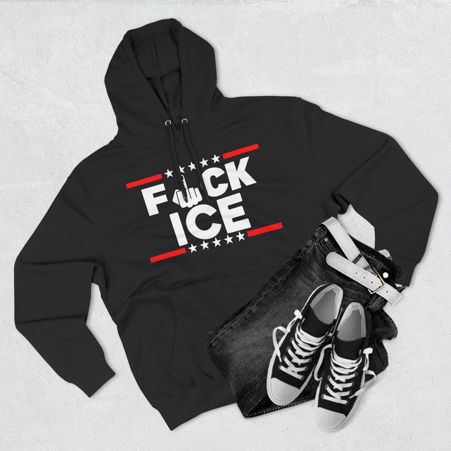 Anti-ICE Graphic Hoodie — “F*CK ICE” Protest Pullover