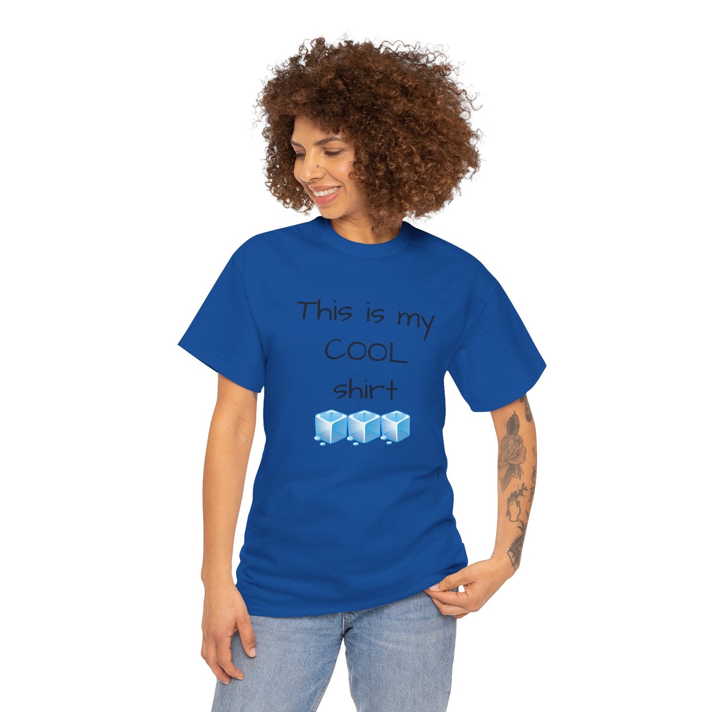 This is my cool shirt Unisex Heavy Cotton Tee by Summer P