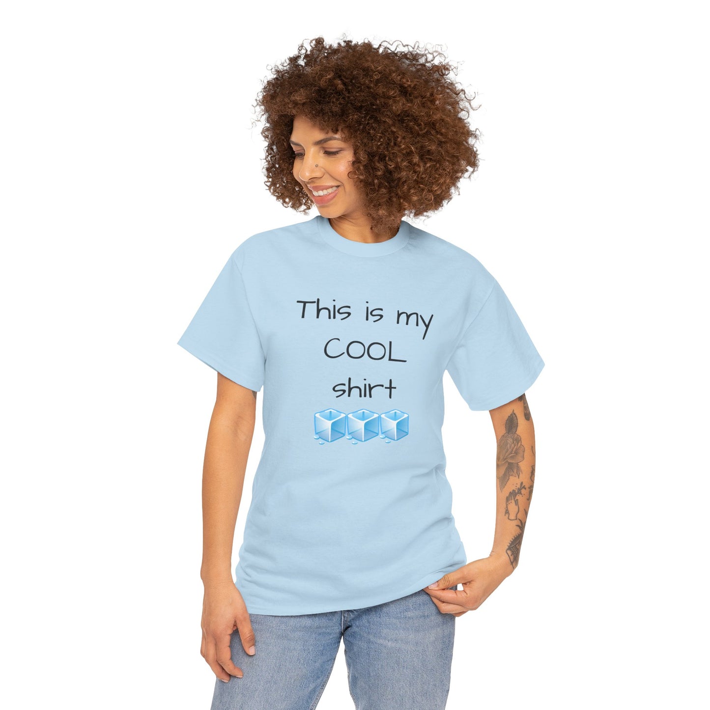 This is my cool shirt Unisex Heavy Cotton Tee by Summer P