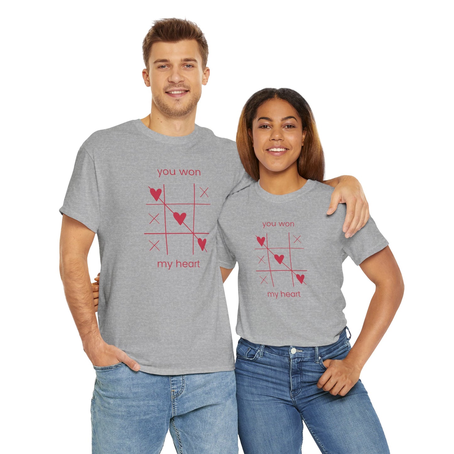You won my heart Unisex Heavy Cotton Tee