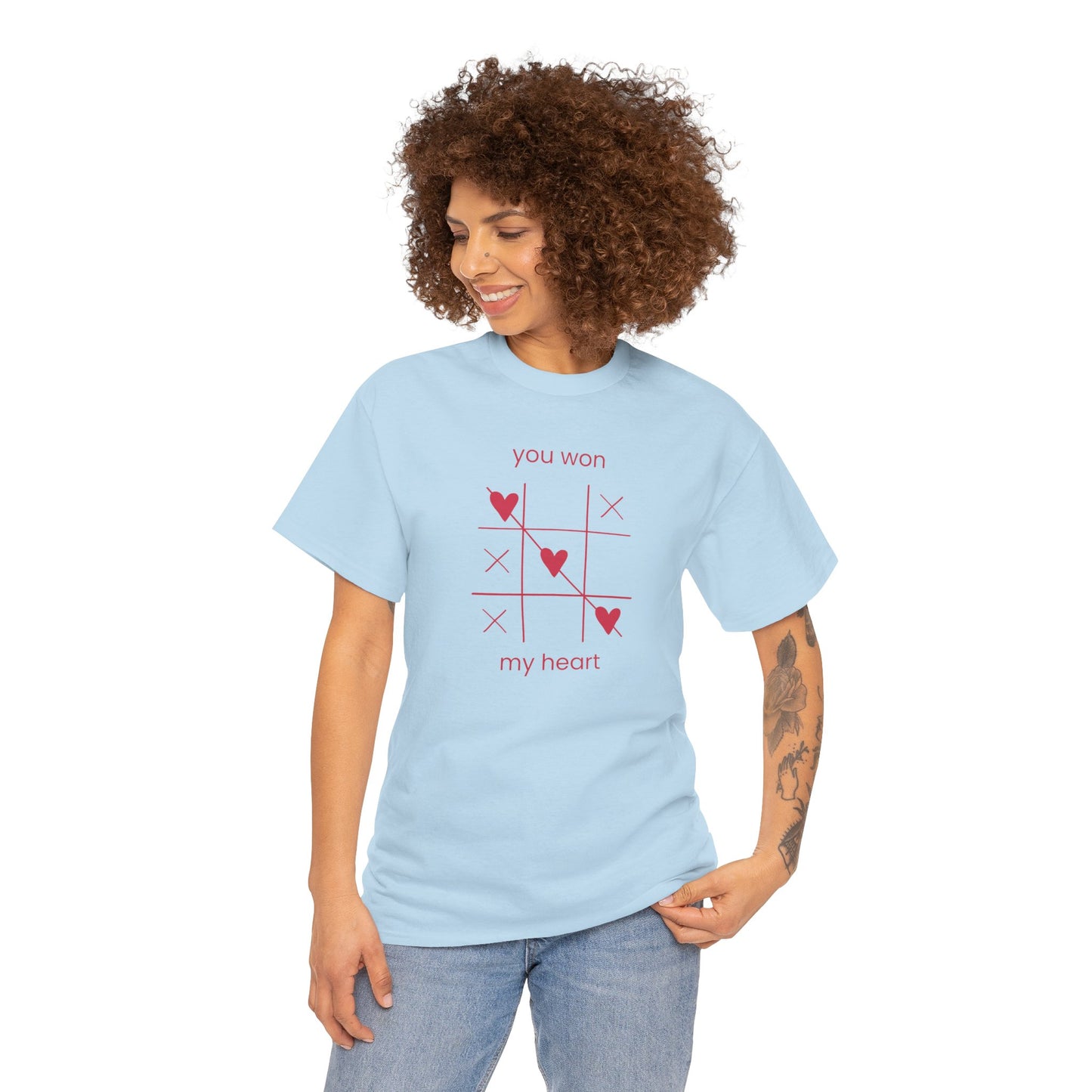 You won my heart Unisex Heavy Cotton Tee