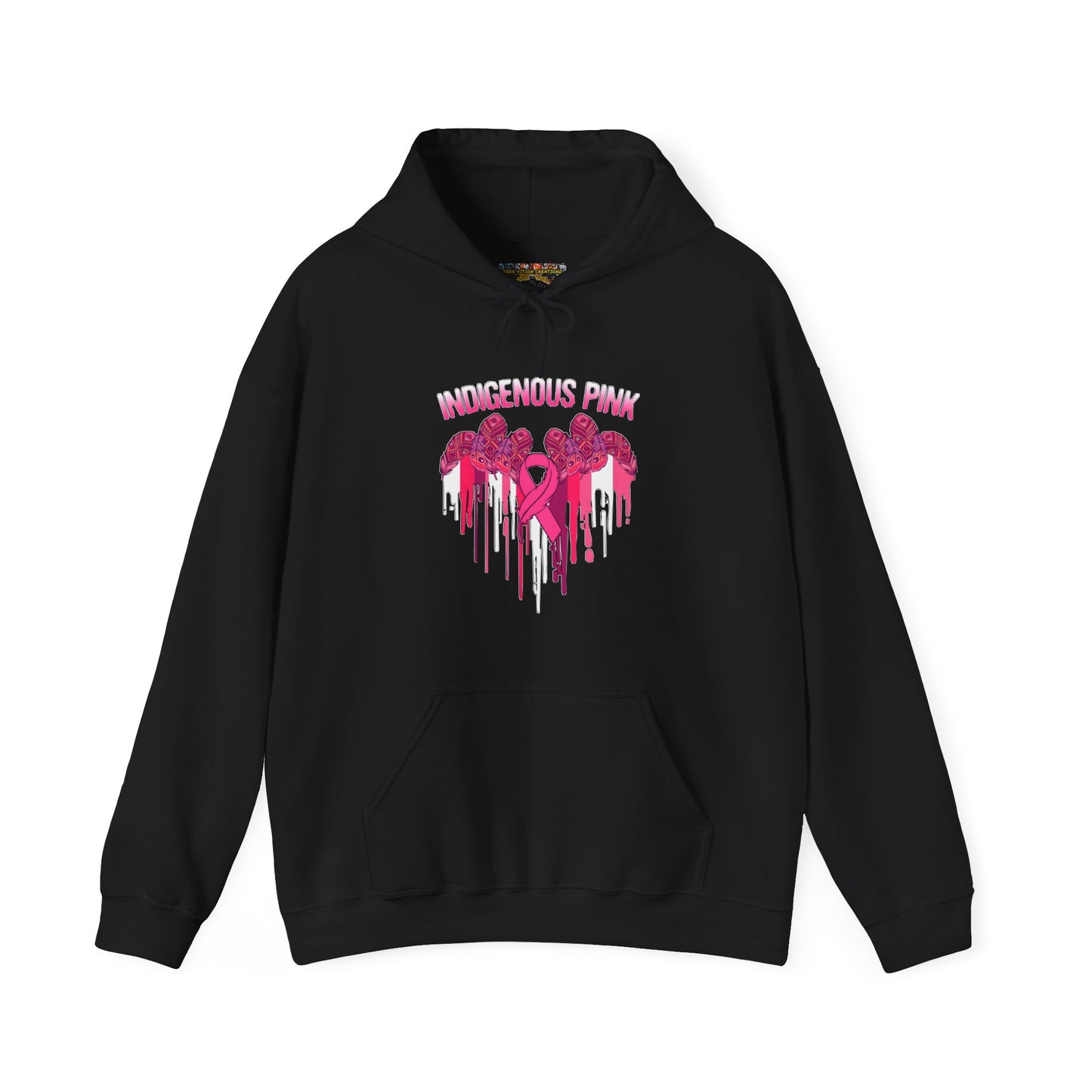 Indigenous Pink Unisex Heavy Blend™ Hooded Sweatshirt, Streetwear Hoodie, Casual Pullover, Gift for Her, Trendy Winter Clothing, Fashionable Layer