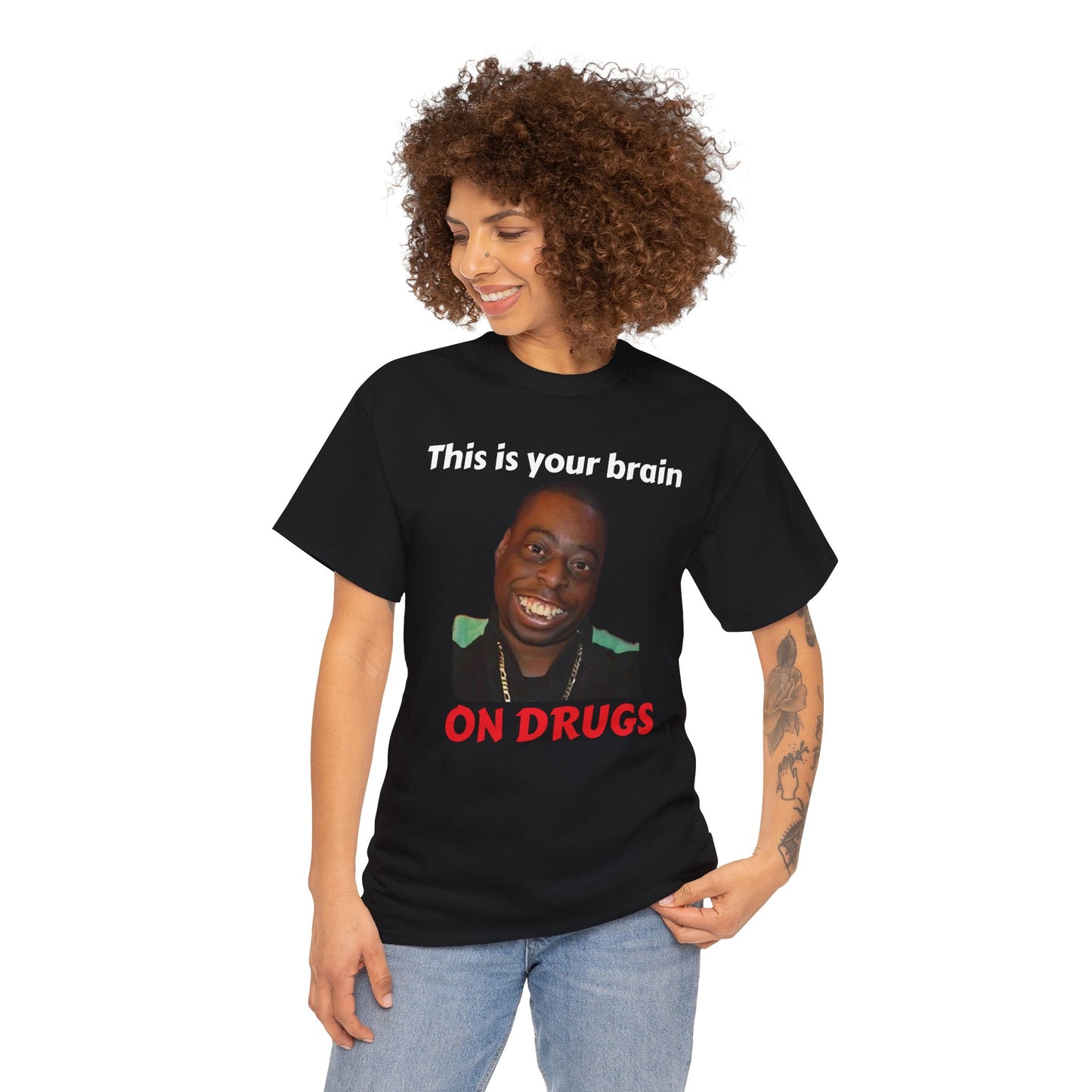 This is your brain on drugs Unisex Heavy Cotton Tee