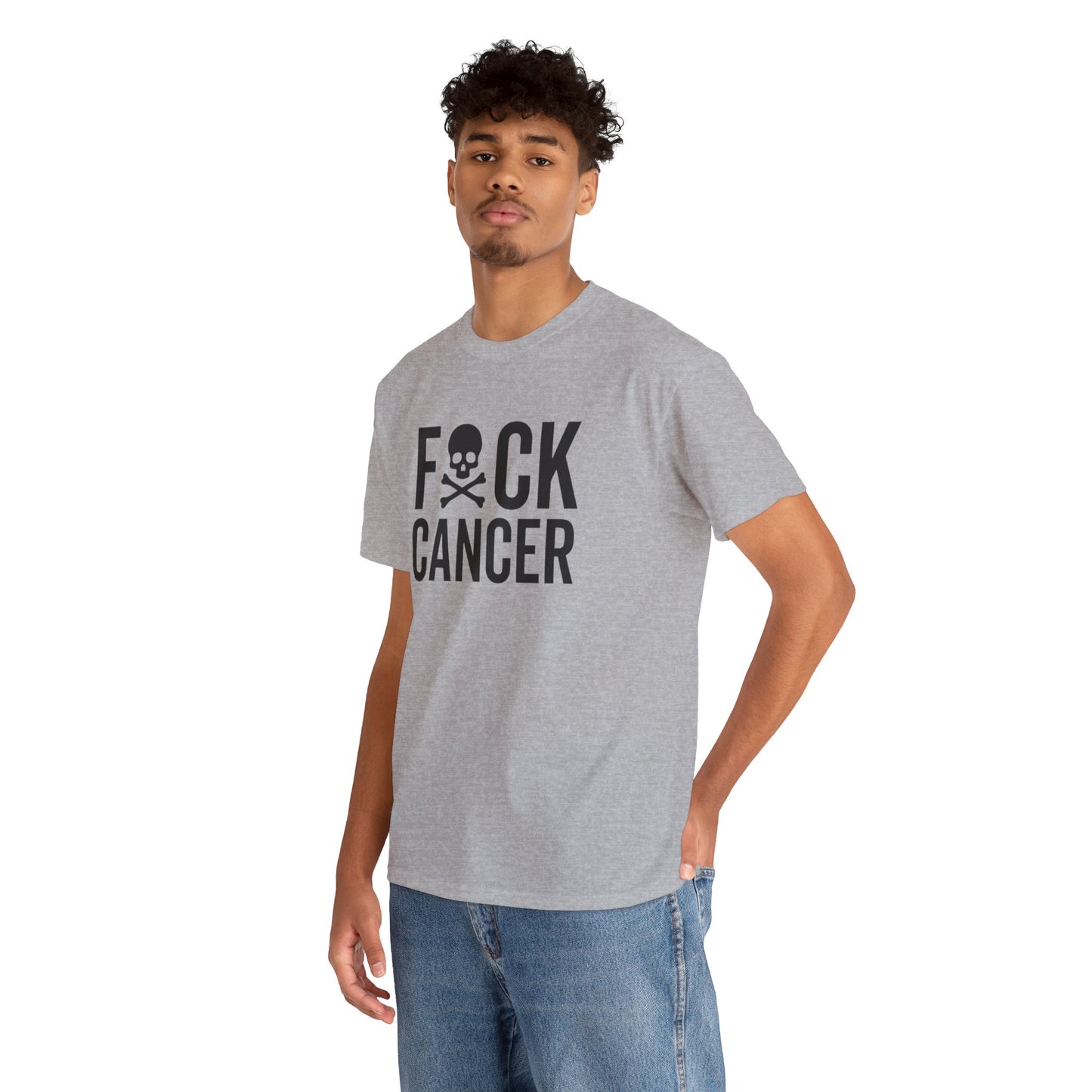 F*ck cancer Unisex Heavy Cotton Tee