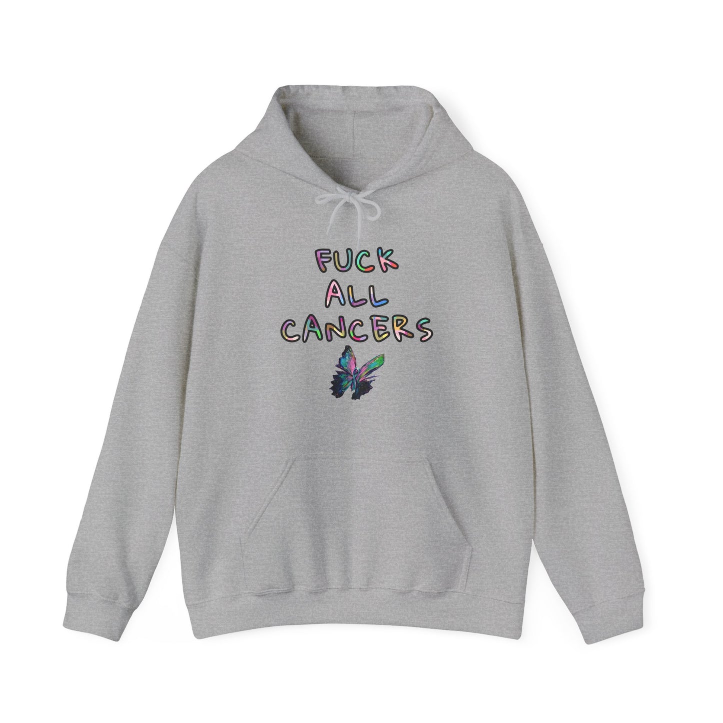 Fuck ALL cancers Unisex Heavy Blend™ Hooded Sweatshirt