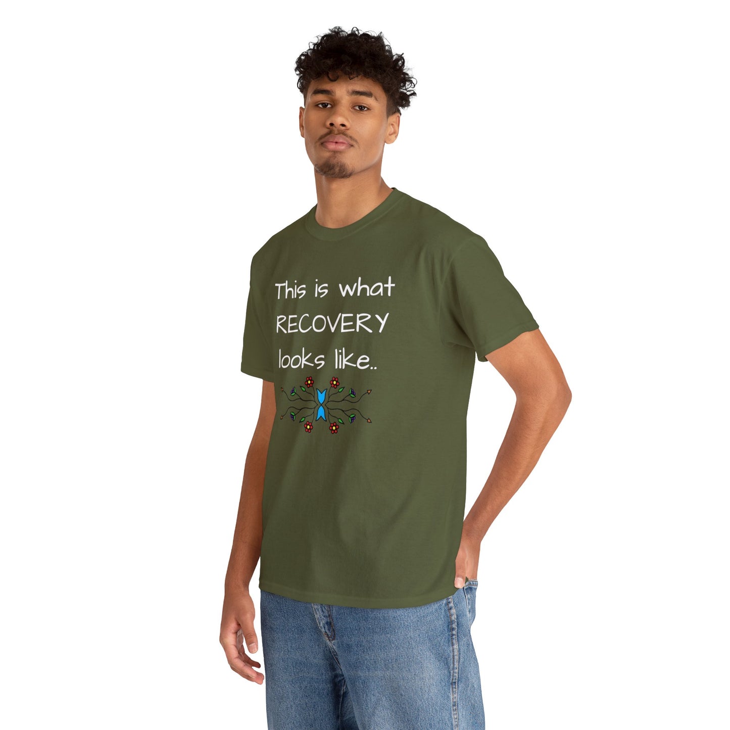 What RECOVERY looks like Unisex Heavy Cotton Tee