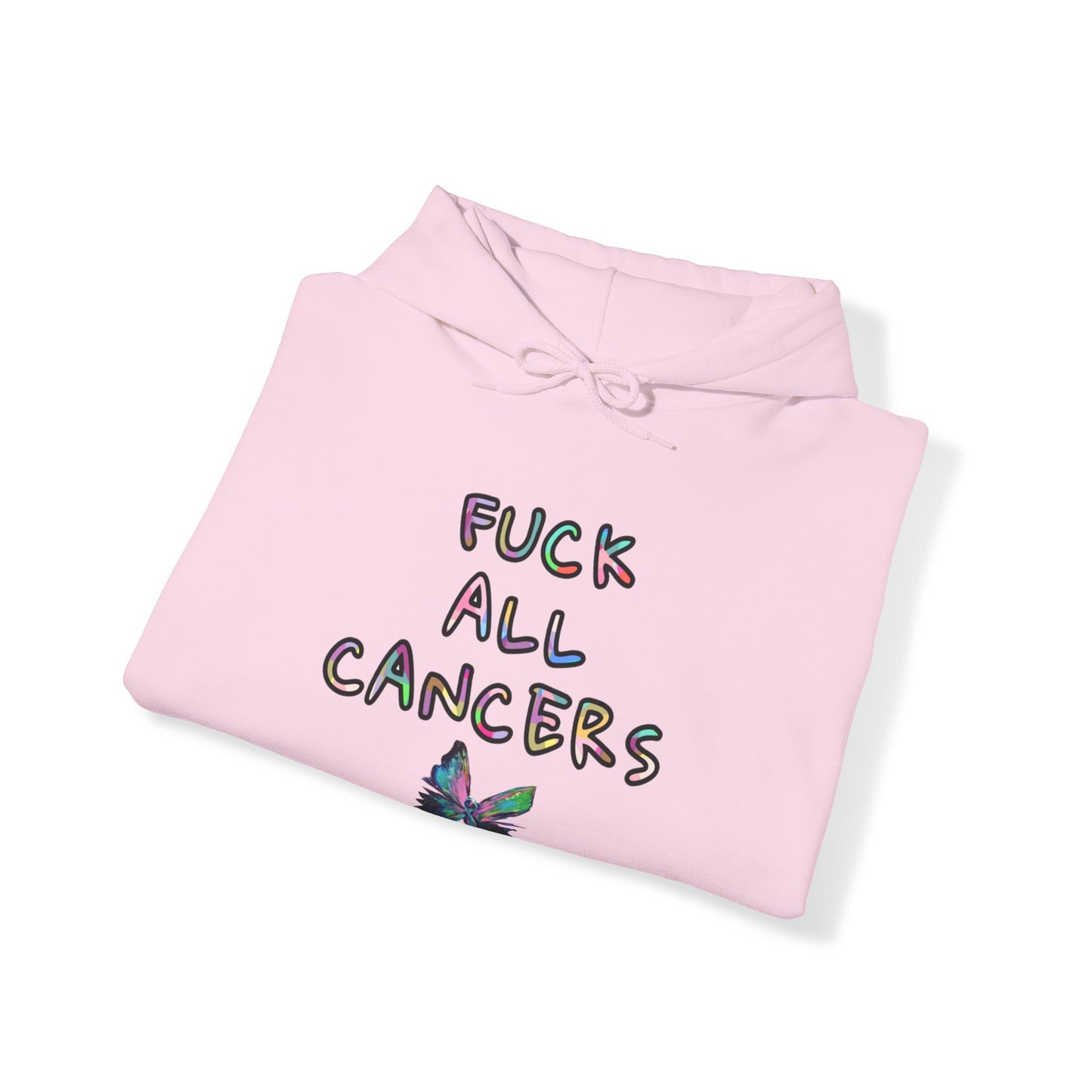 Fuck ALL cancers Unisex Heavy Blend™ Hooded Sweatshirt