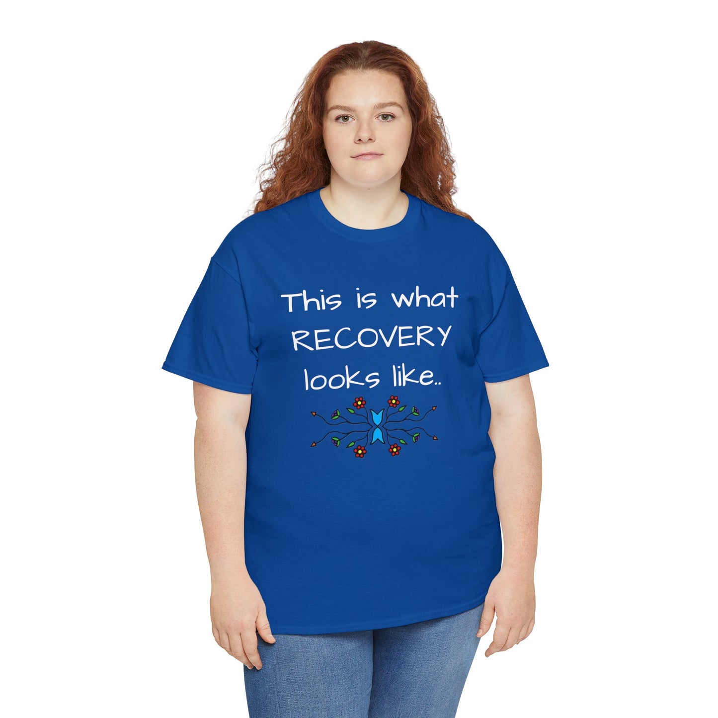 What RECOVERY looks like Unisex Heavy Cotton Tee