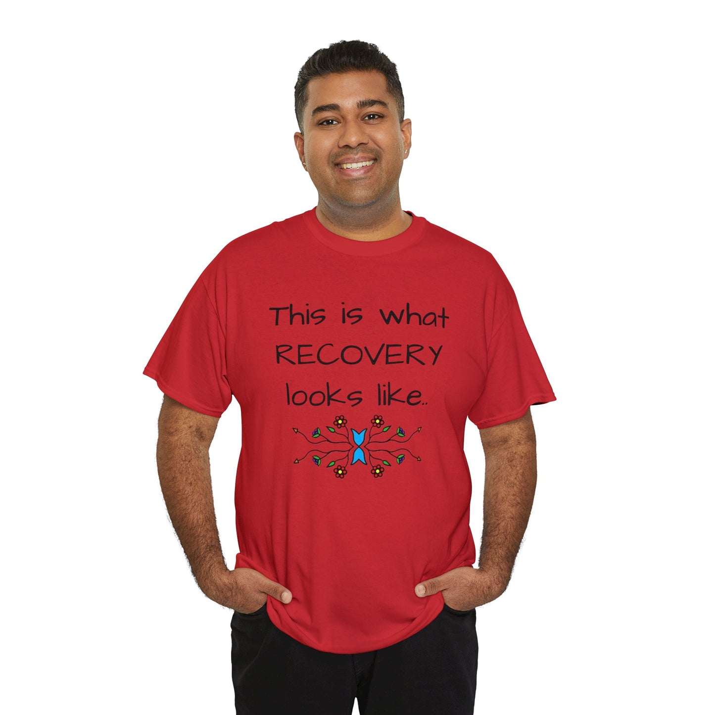 What RECOVERY looks like Unisex Heavy Cotton Tee