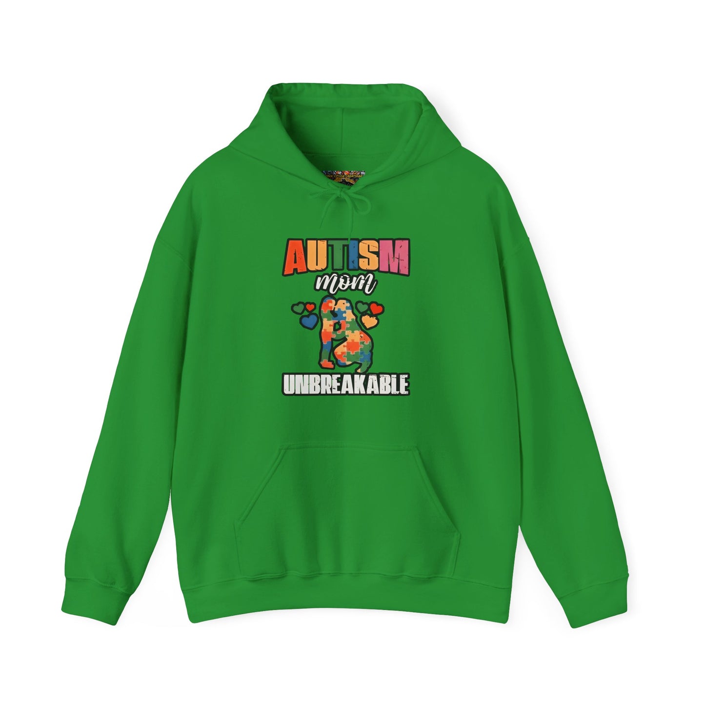 Unbreakable Autism Awareness Hoodie, Comfort Fit Sweatshirt, Gift for Autism Month, Cozy Hooded Pullover, Unisex Supportive Wear