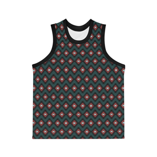Unisex Indigenous print Basketball Jersey