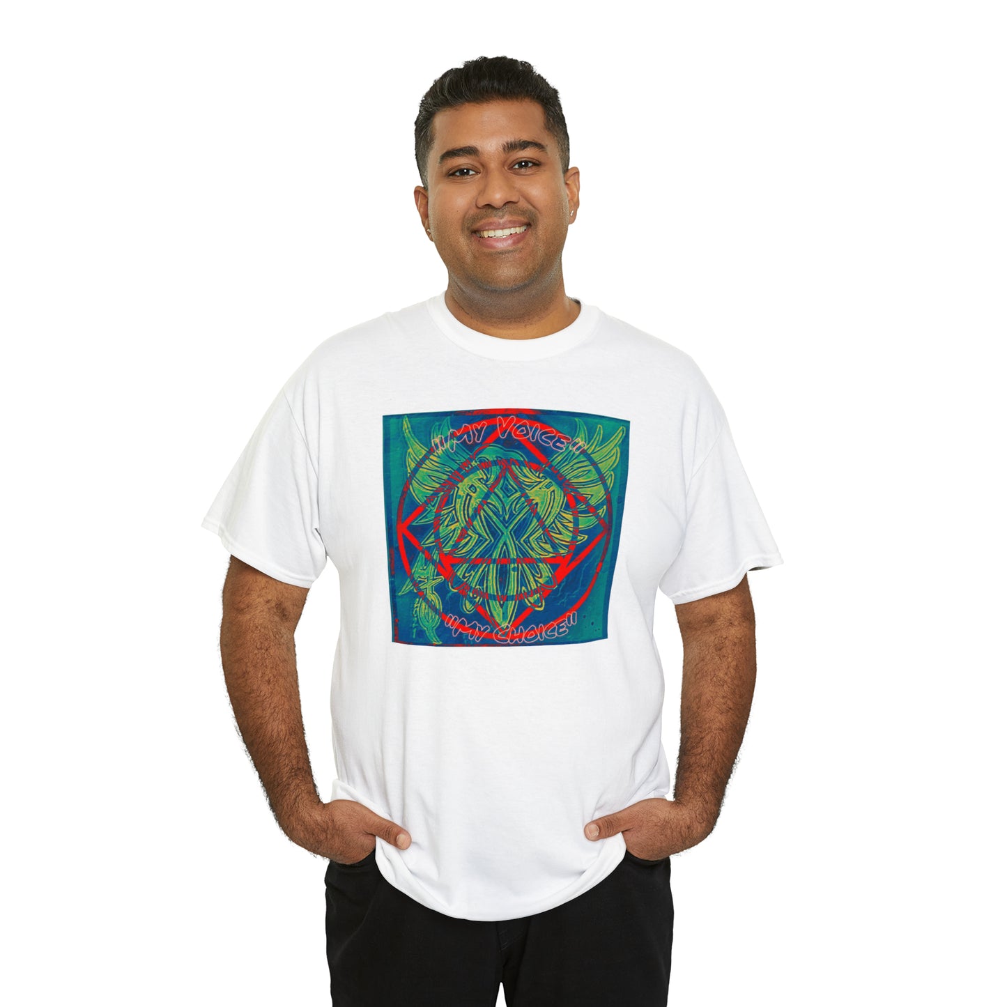 Unisex (My voice, My choice) Heavy Cotton Tee, by Matthew Quaderer